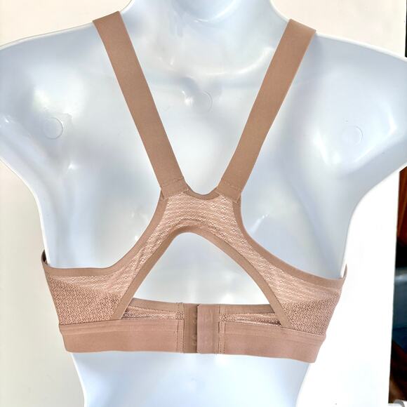 LULULEMON Awake to Lace Wireless Bra D34 Soft Sand Crepe Nude Beige Mesh 34D - Picture 8 of 16